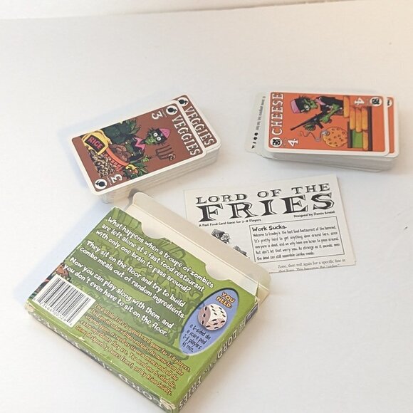 Lord of The Fries Card Game Original Starter Zombies Special Edition Chef Cook - Picture 3 of 5